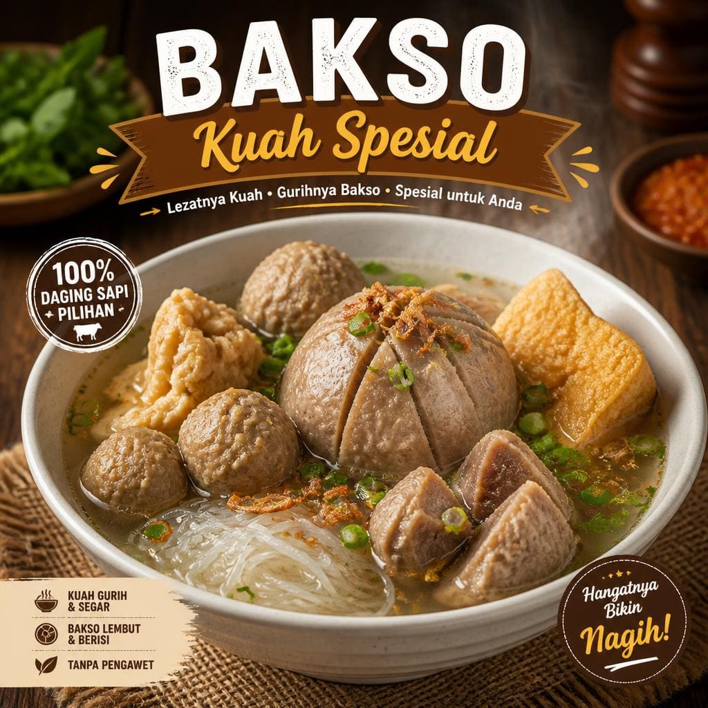 Bakso Kuah Spesial dari Bakso Lapangan Tembak Senayan